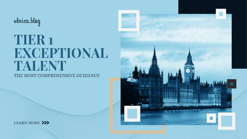 Tier 1 Exceptional Talent Visa UK Requirements