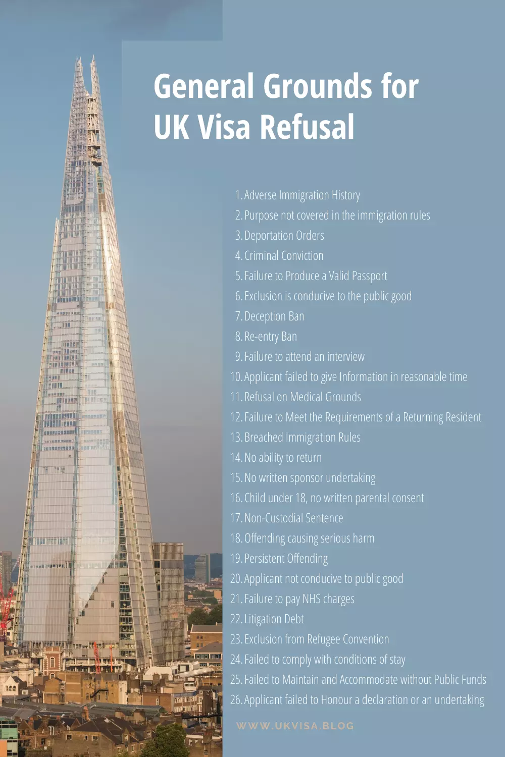 General Grounds for UK visa refusal General Grounds for UK visa refusal