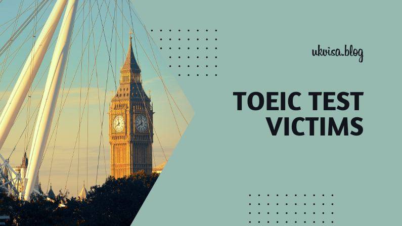 TOEIC and ETS Test Victims and Affected Students TOEIC and ETS Test Victims and Affected Students