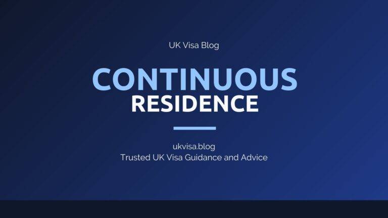 Continuous Residence Requirement Featured Image Showing Uk Visa Blog Branding With Ilr And Settlement Absence Rules