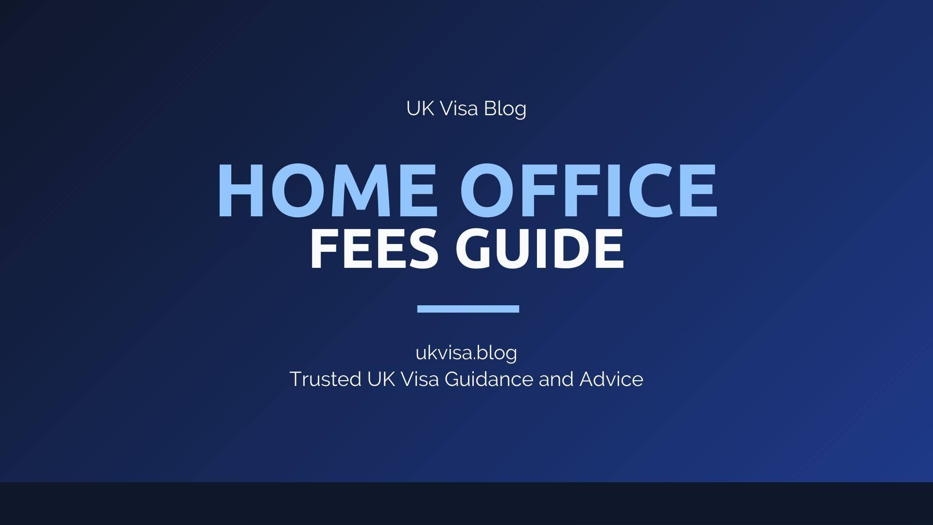 Home Office Fees Guide featured image showing UK Visa Blog branding with ILR BRP renewal and citizenship costs