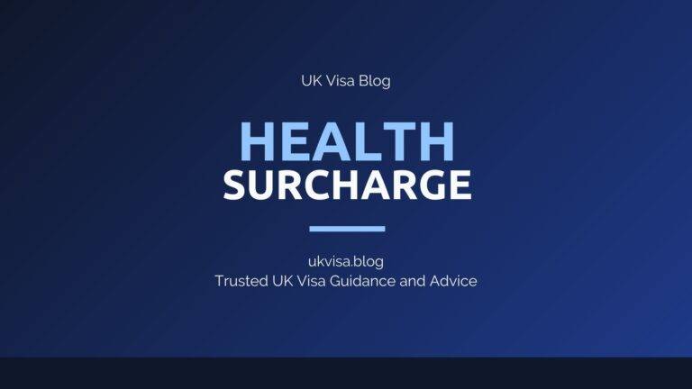 Immigration Health Surcharge Featured Image Showing Uk Visa Blog Branding With Ihs Fees And Nhs Access Guidance