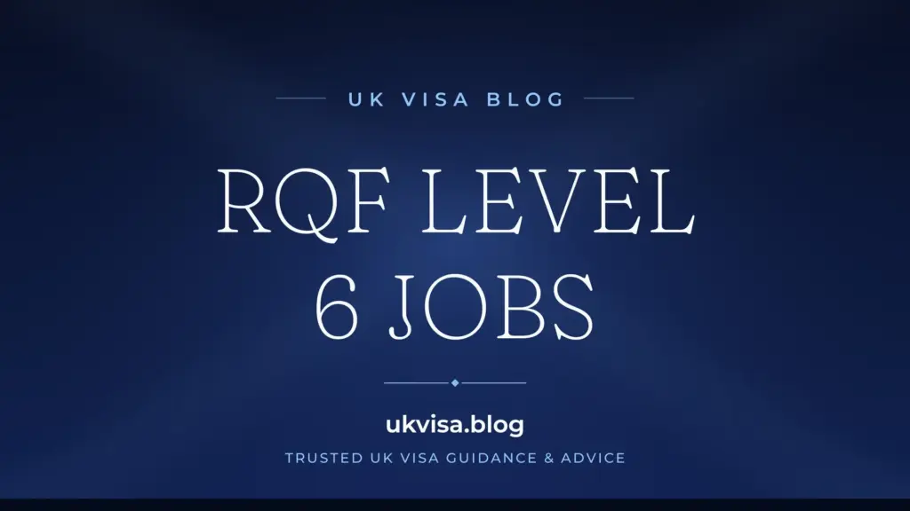 Rqf Level 6 Jobs Uk 2026: Skilled Worker Visa Eligible Occupations List 1 Rqf Level 6 Jobs Uk 2026: Skilled Worker Visa Eligible Occupations List