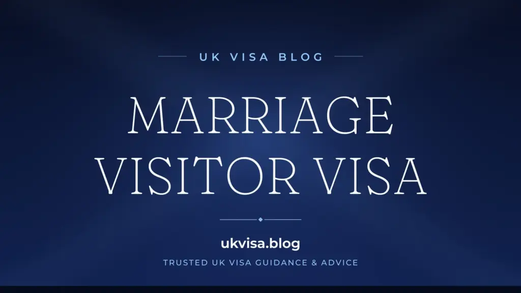 Marriage Visitor Visa Uk 2026: Requirements, Cost &Amp;Amp; Processing Time