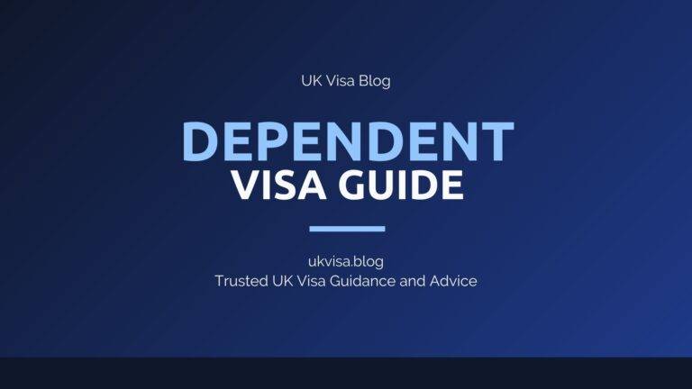Uk Dependent Visa Guide Featured Image Showing Uk Visa Blog Branding With Family Member Visa Requirements