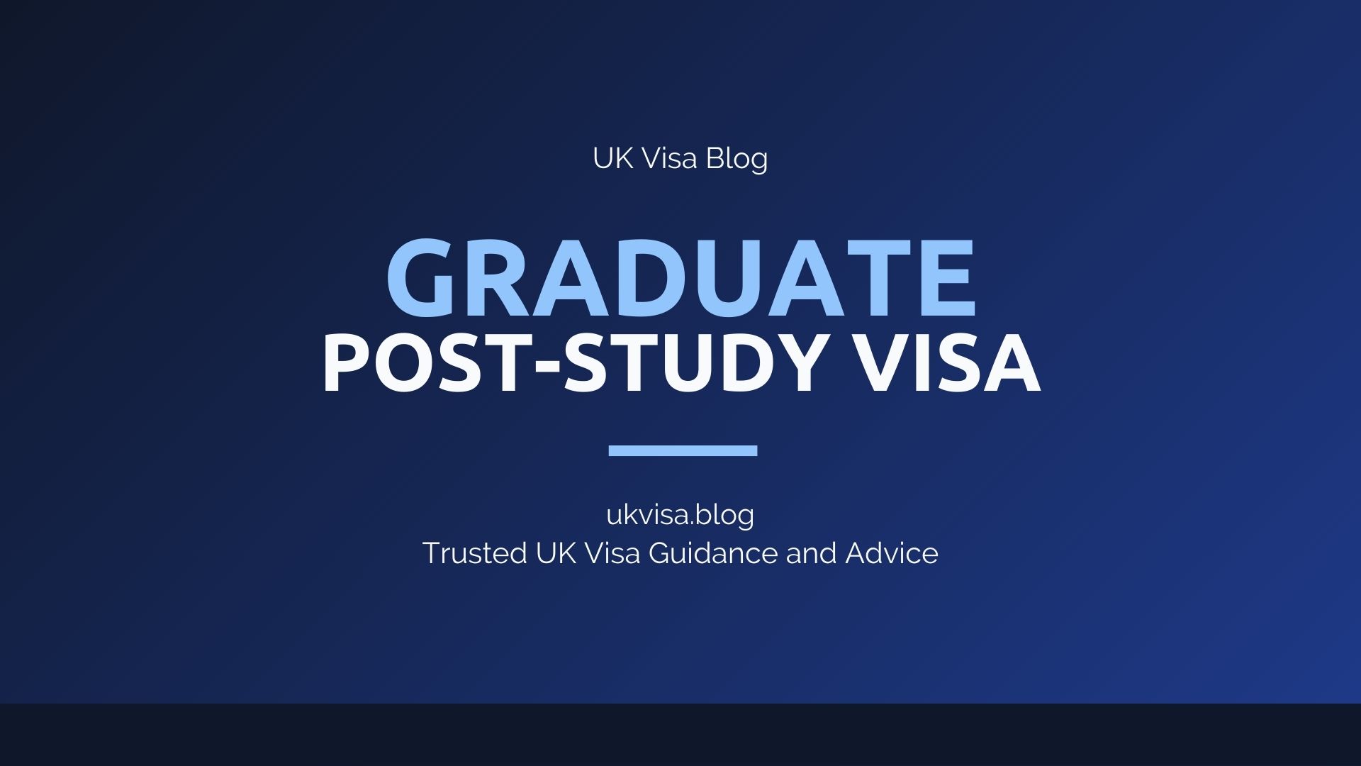 UK Graduate visa post-study work route for international students