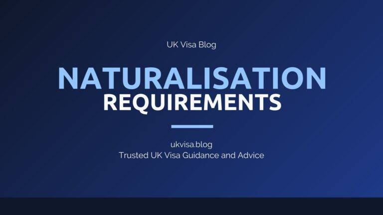 Uk Naturalisation Requirements Featured Image Showing Uk Visa Blog Branding With British Citizenship Eligibility Guidance
