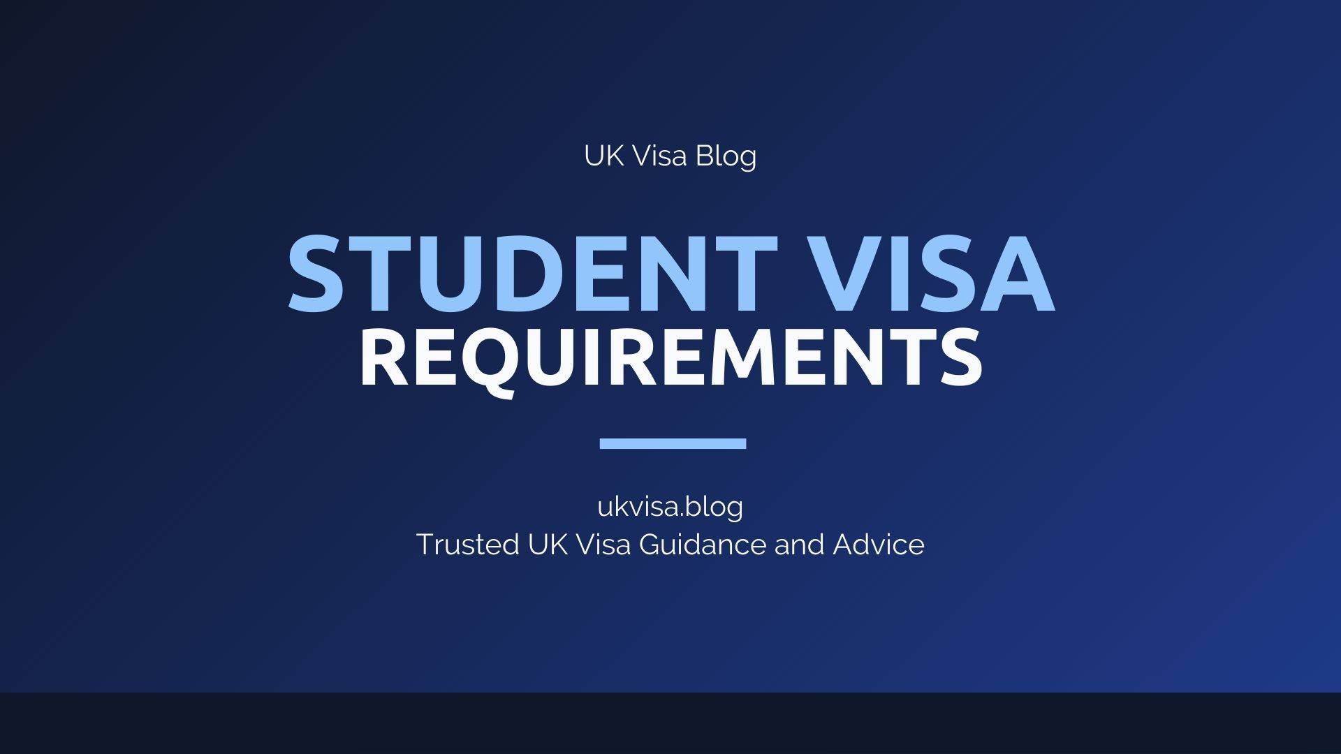 UK student visa requirements including CAS, English language, and financial evidence