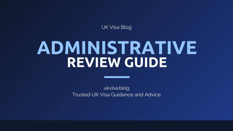 Uk Visa Administrative Review Featured Image Showing Uk Visa Blog Branding With Case Review Process And Eligibility Guidance