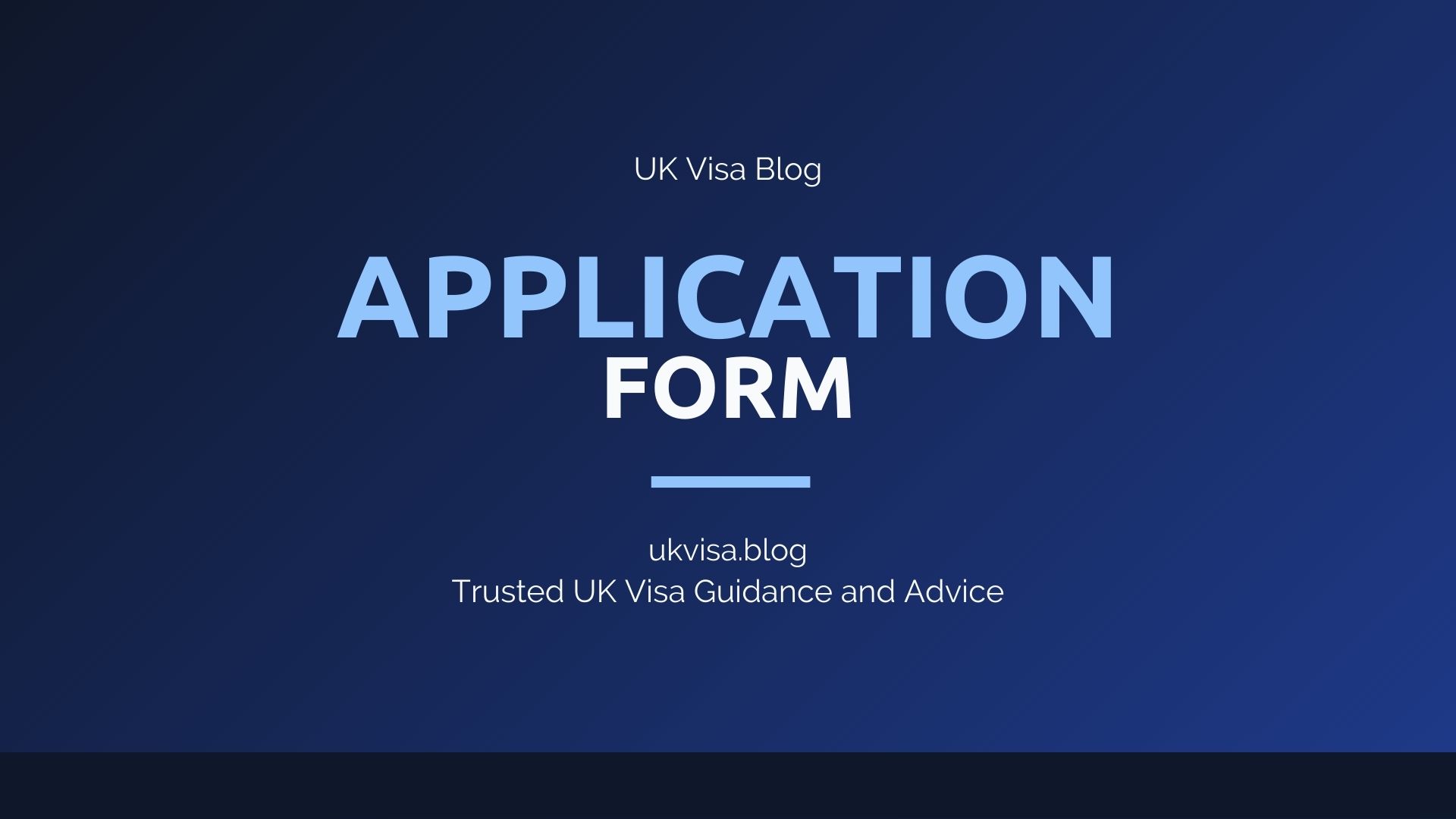 UK visa application form featured image showing online application guidance