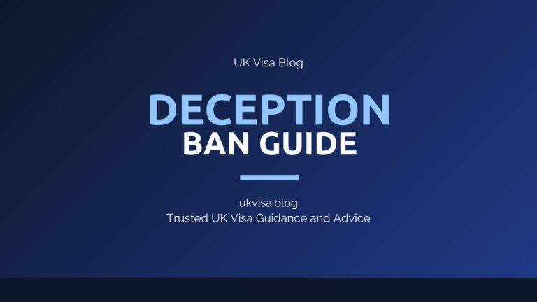 Uk Visa Deception Ban Guide Featured Image Showing Uk Visa Blog Branding With 10 Year Ban And Appeal Guidance