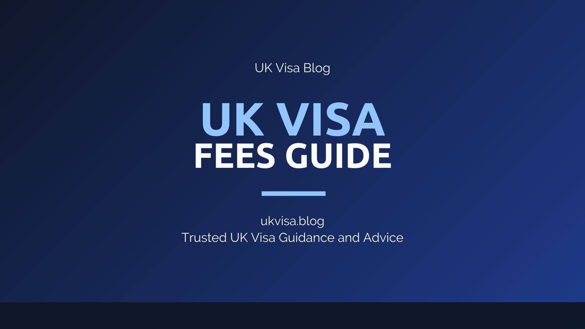 UK Visa Fees Guide featured image showing UK Visa Blog branding with comprehensive visa cost information for all categories