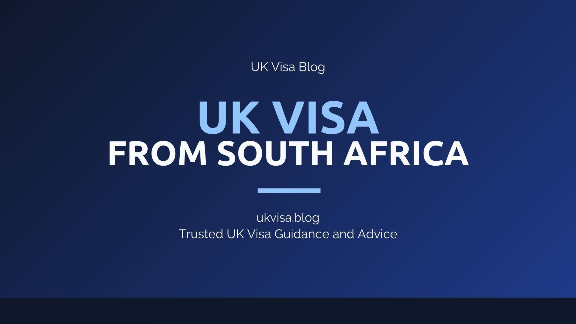 UK Visa from South Africa featured image showing UK Visa Blog branding with visa requirements and fees guidance for South African citizens