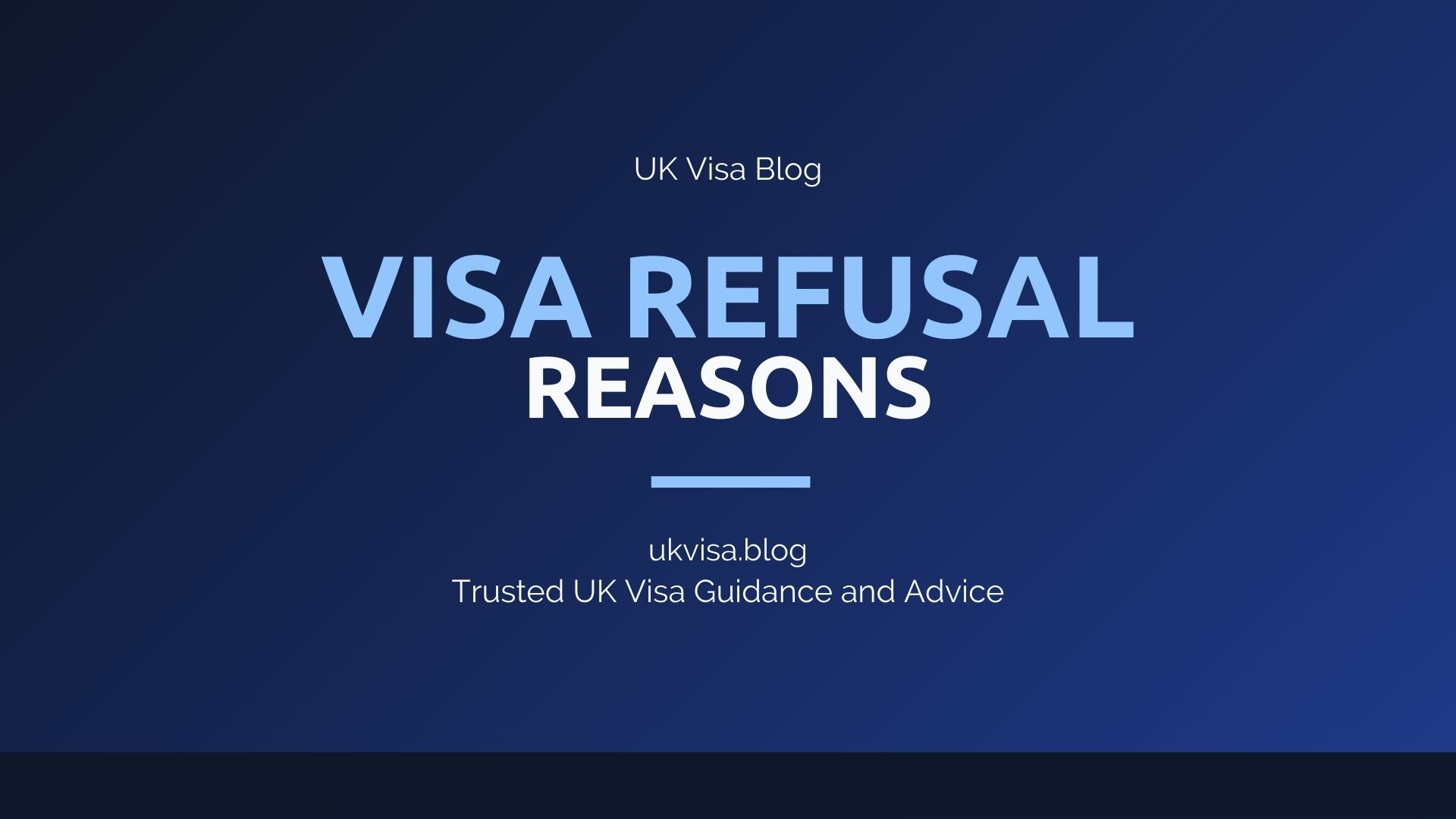 UK visa refusal reasons featured image showing common rejection causes