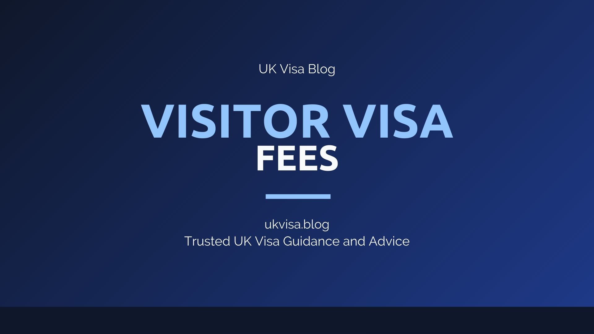 UK visitor visa fees featured image showing current fee structure
