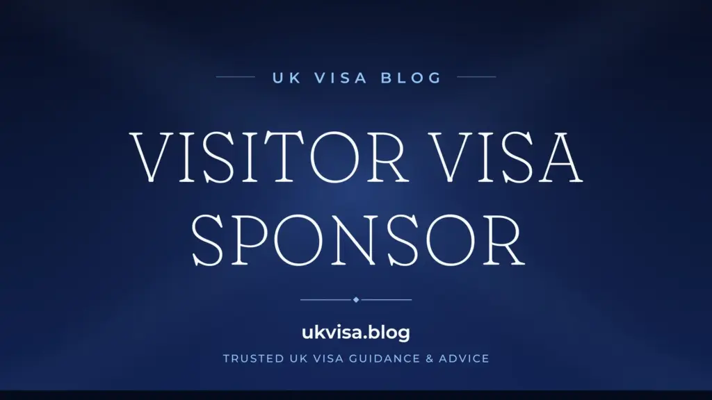 Uk Visitor Visa Sponsor 2026: Documents, Letters &Amp;Amp; Application Form Answers