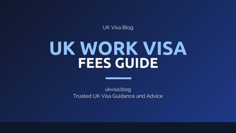 Uk Work Visa Fees Featured Image Showing Uk Visa Blog Branding With Comprehensive Work Visa Cost Guidance