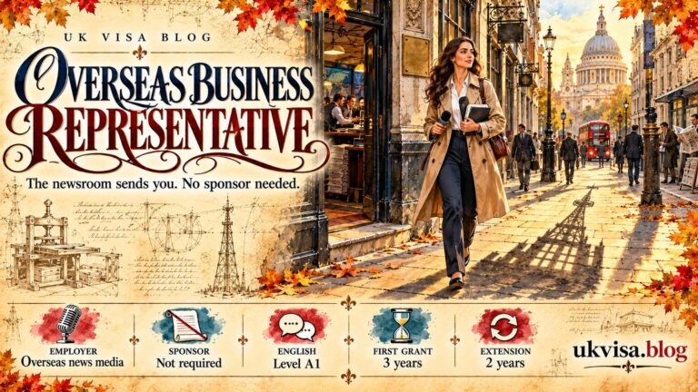 Representative of an Overseas Business Visa UK 2026: Rules, Fees & Settlement
