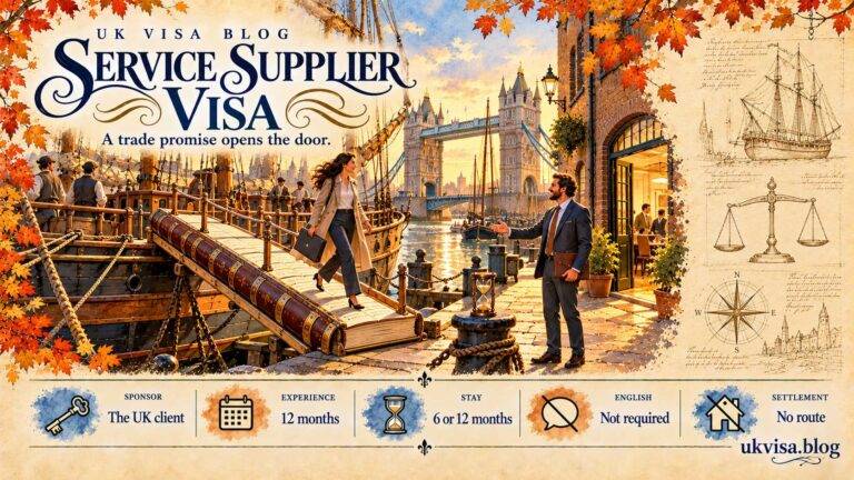 Service Supplier Visa UK 2026: Requirements, Fees & Contracts 3 Service Supplier Visa UK 2026: Requirements, Fees & Contracts