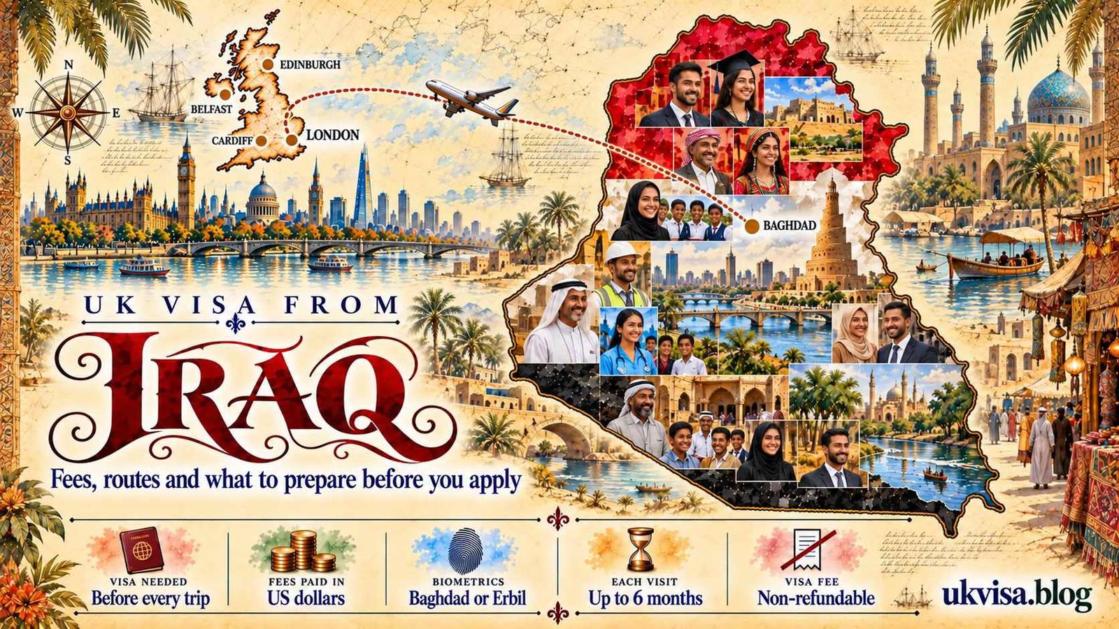 UK Visa Requirements for Iraqi Citizens 2026: Fees, Grant Rates & How to Apply