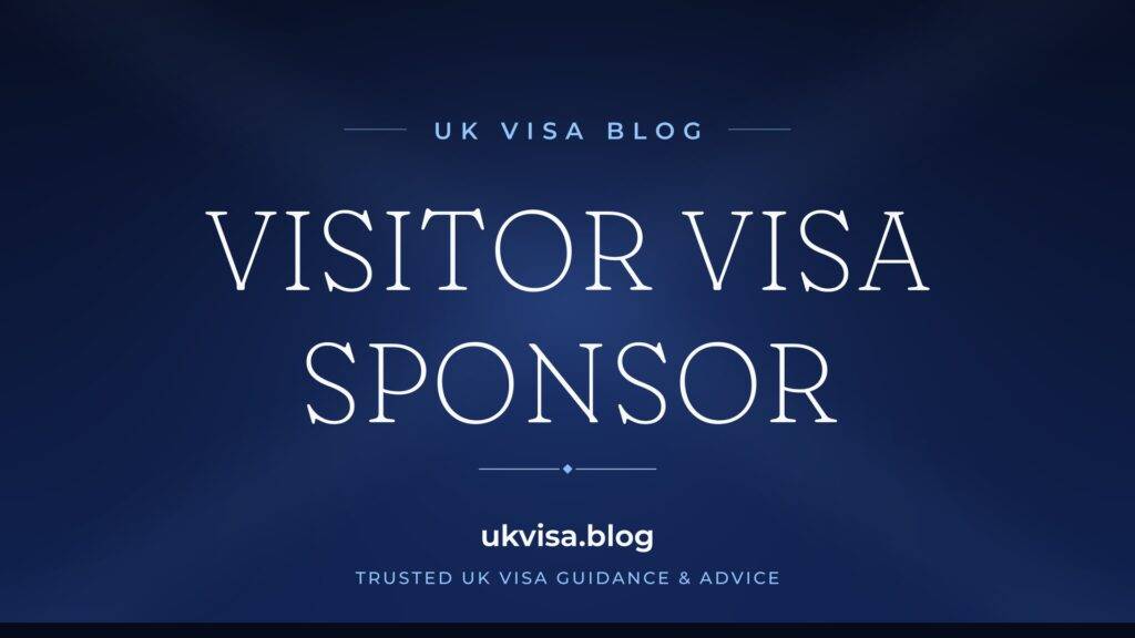 UK Visitor Visa Sponsor 2026: Documents, Letters & Application Form Answers